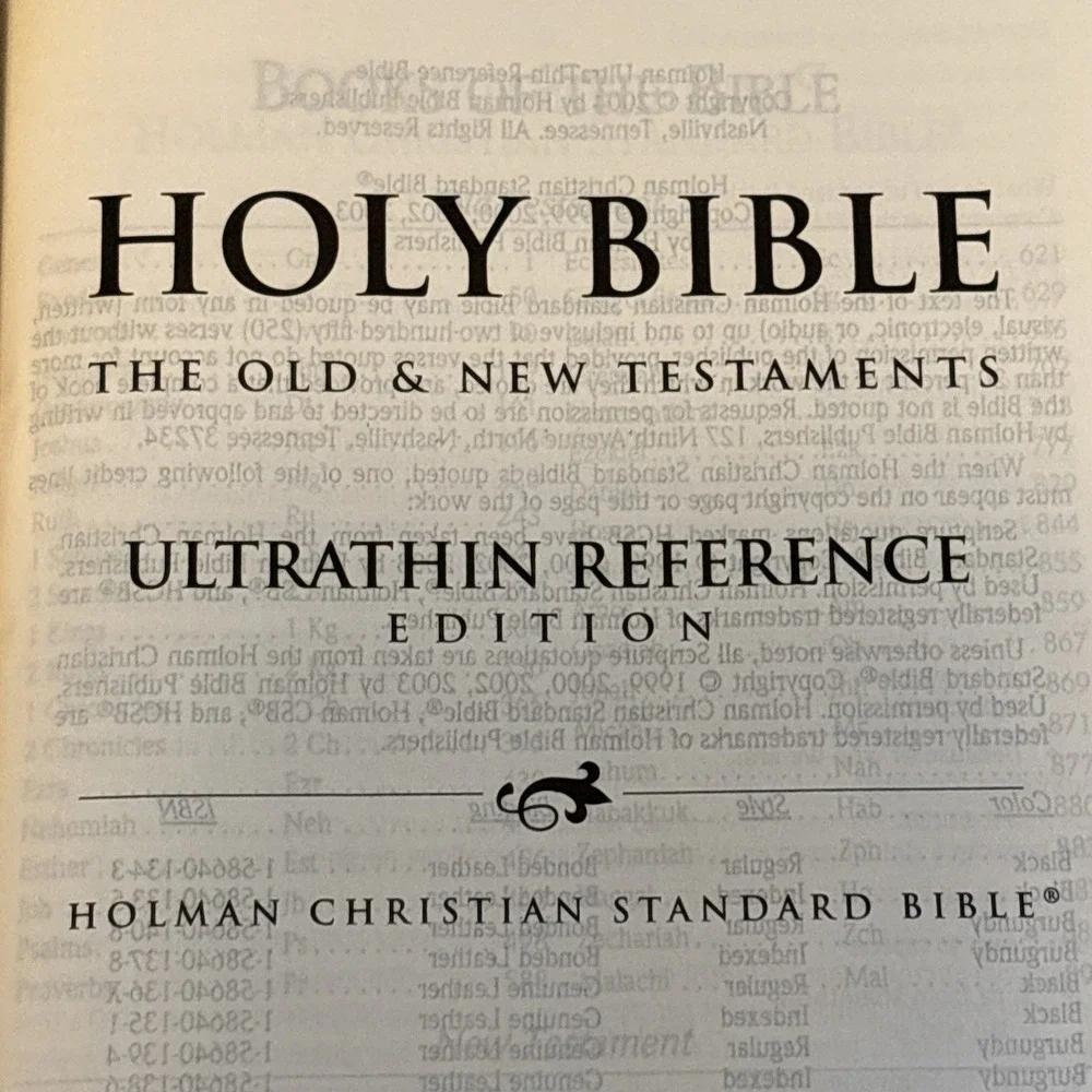 VTG 1986 Ultrathin Classic Edition Reference Bible-NIV - Holman Bible Publishers